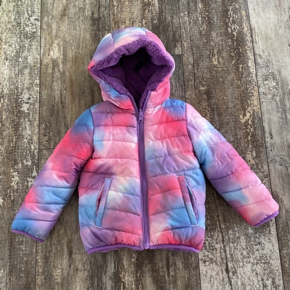 Girls Reversible Winter Coat Size 3T